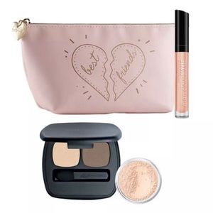 New bareMinerals Set /mineral veil finishing Powder, Eye Shadow, Lip Gloss,NIB
